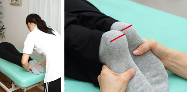 骨盤の歪み検査