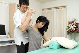 肩の関節の可動検査